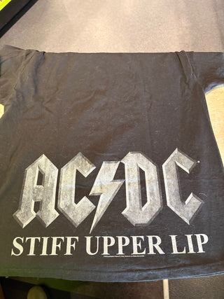 2010 AC/DC Stiff Upper Lip AOP T-Shirt, Black, XL
