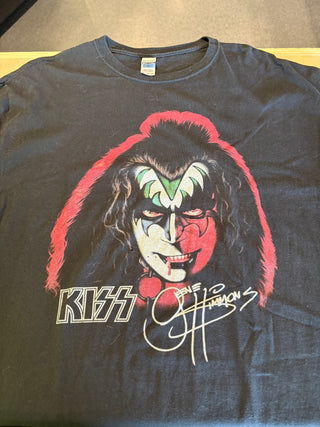 Kiss Gene Simmons Portrait Bootleg T-Shirt, Black, XL