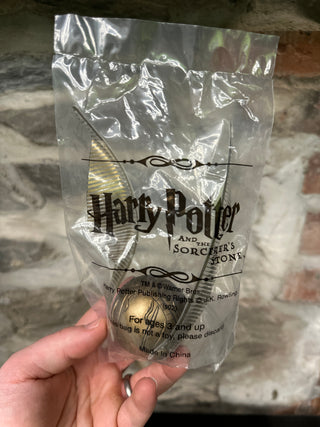 Vintage Harry Potter & The Sorcerer's Stone Promotional Golden Snitch Toy (Sealed)
