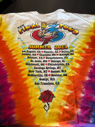 Dead & Co Final Summer 2023 Tour T-Shirt, Tie-Dye, L