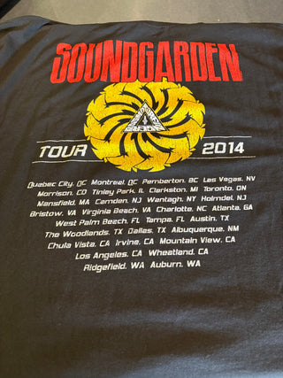 Soundgarden Badmotorfinger 2014 Tour T-Shirt, Black, 2XL