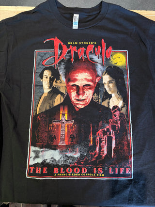 Bram Stoker's Dracula Blood Is Life Poster T-Shirt, Black, M