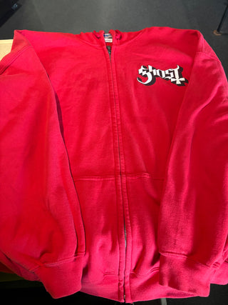 2013 Ghost Logo Hoodie, Red, 2XL