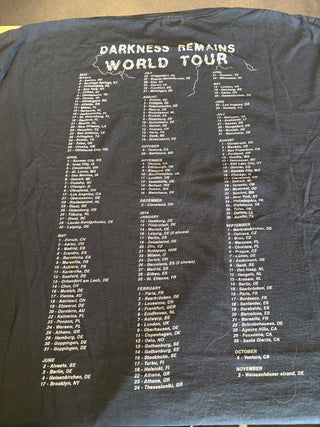 Night Demon Darkness Remains World Tour Live Darkness T-Shirt, Black, 3XL