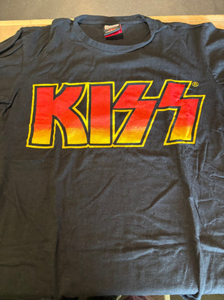 Kiss Logo T-Shirt, Black, M