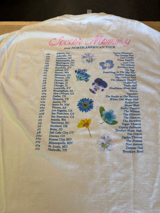 2025 Soccer Mommy North American Tour Pastel Mountain T-Shirt, White, XL