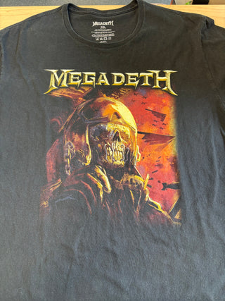 2024 Megadeth Pilot Vic T-Shirt, Black, 2XL
