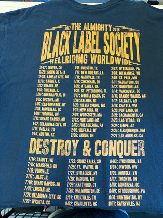 Black Label Society Worldwide Tour 2017/18 T-Shirt, Black, 2XL