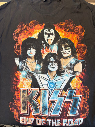 Kiss End Of The Road Saratoga Springs T-Shirt, Black, 2XL