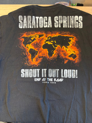 Kiss End Of The Road Saratoga Springs T-Shirt, Black, 2XL