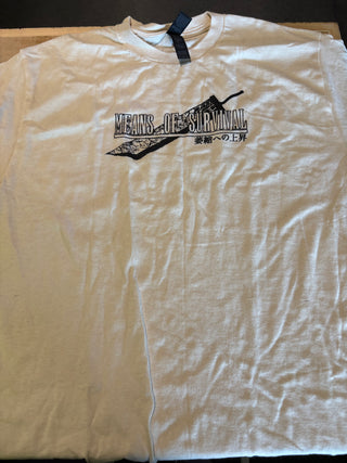 Means Of Survival Sword T-Shirt, White, M