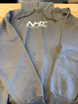 Natural Human Instinct (NHI) Logo Hoodie, Grey, L