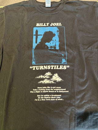 Billy Joel Turnstiles T-Shirt, Black, L