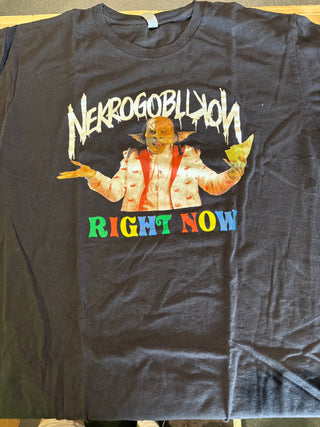 Nekrogoblikon Right Now T-Shirt, Black, L