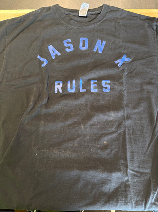 Jason X Rules T-Shirt, Black, L