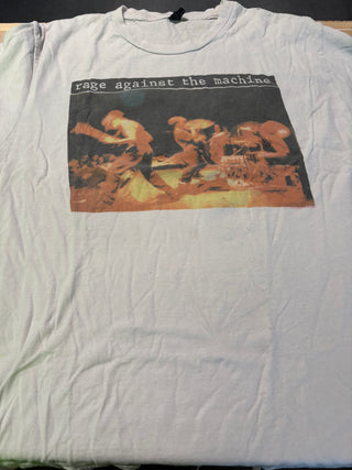 Rage Against The Machine Anger Is A Gift T-Shirt, White, L