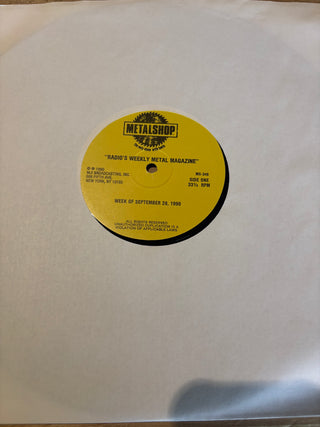 Metalshop- Radio's Weekly Metal Magazine: 9/28/1990 (ft Iron Maiden, Black Sabbath, Faith No More & More)(w/Cue Sheet) (Used Vinyl)
