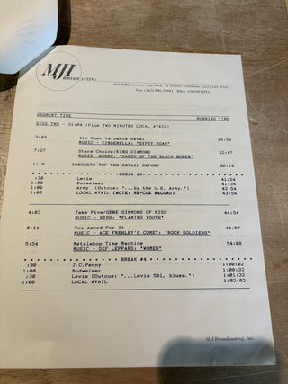 Metalshop- Radio's Weekly Metal Magazine: 8/19/1988 (ft Guns N Roses, Femme Fatale, Britny Fox & More)(w/Cue Sheet)