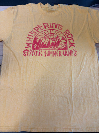 Psychonauts Whispering Rock Psychic Summer Camp T-shirt, Yellow, L