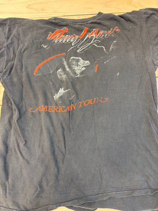 1978 David Bowie U.S. Tour T-Shirt, Grey, S (Fading To Graphics)