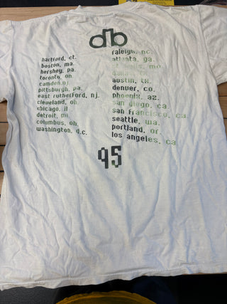 1995 David Bowie Outside Tour T-Shirt, White, L (Staining, Priced Accordingly)