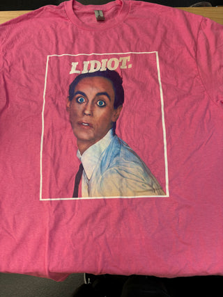 Iggy Pop Lidiot T-Shirt, Pink, XL