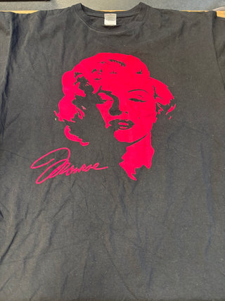 Marilyn Monroe Portrait T-Shirt, Black, L