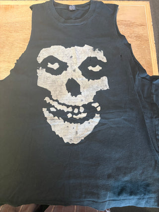 Misfits DIY Cut Tank Top, Black, M
