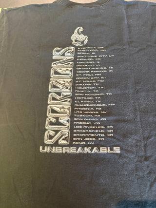 Scorpions Unbreakable Tour T-Shirt, Black, L