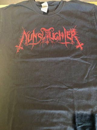 Nunslaughter Logo T-Shirt, Black, M