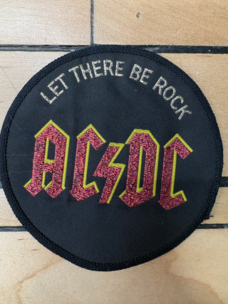Vintage AC/DC Let There Be Rock Patch, Black