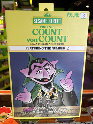 NECA Sesame Street Volume 3 Count Von Count Featuring The Number 2 Ultimate Action Figure (Light Box Wear To Bottom)