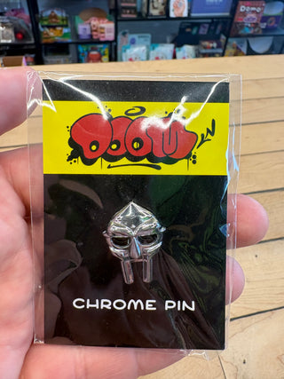 MF Doom Mask Chrome Pin