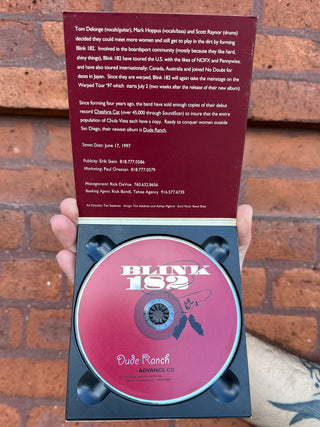 Blink 182- Dude Ranch (CD Promo Advance w/ Alt. Artwork)