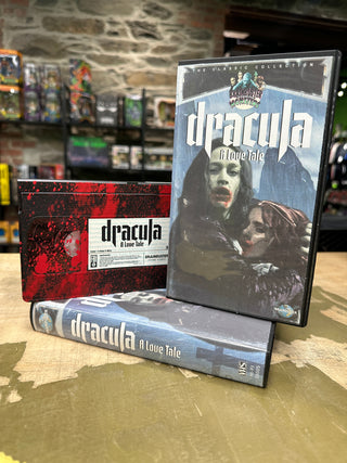 Dracula: A Love Tale (Classic Monsters Retro Cover, Blood Splatter VHS) (Brainbuster Video)