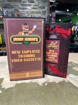 Five Nights At Freddys (Employee Training Cover, Blood Splatter VHS) (Brainbuster Video)