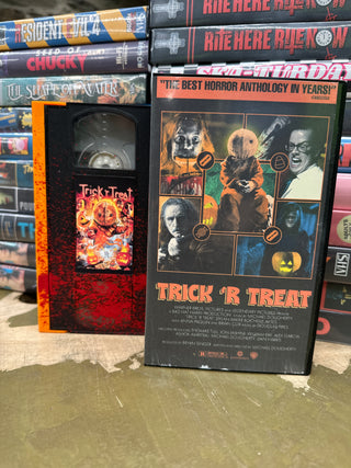 Trick R Treat (Orange/Black w/Splatter VHS)(Brainbuster Video)