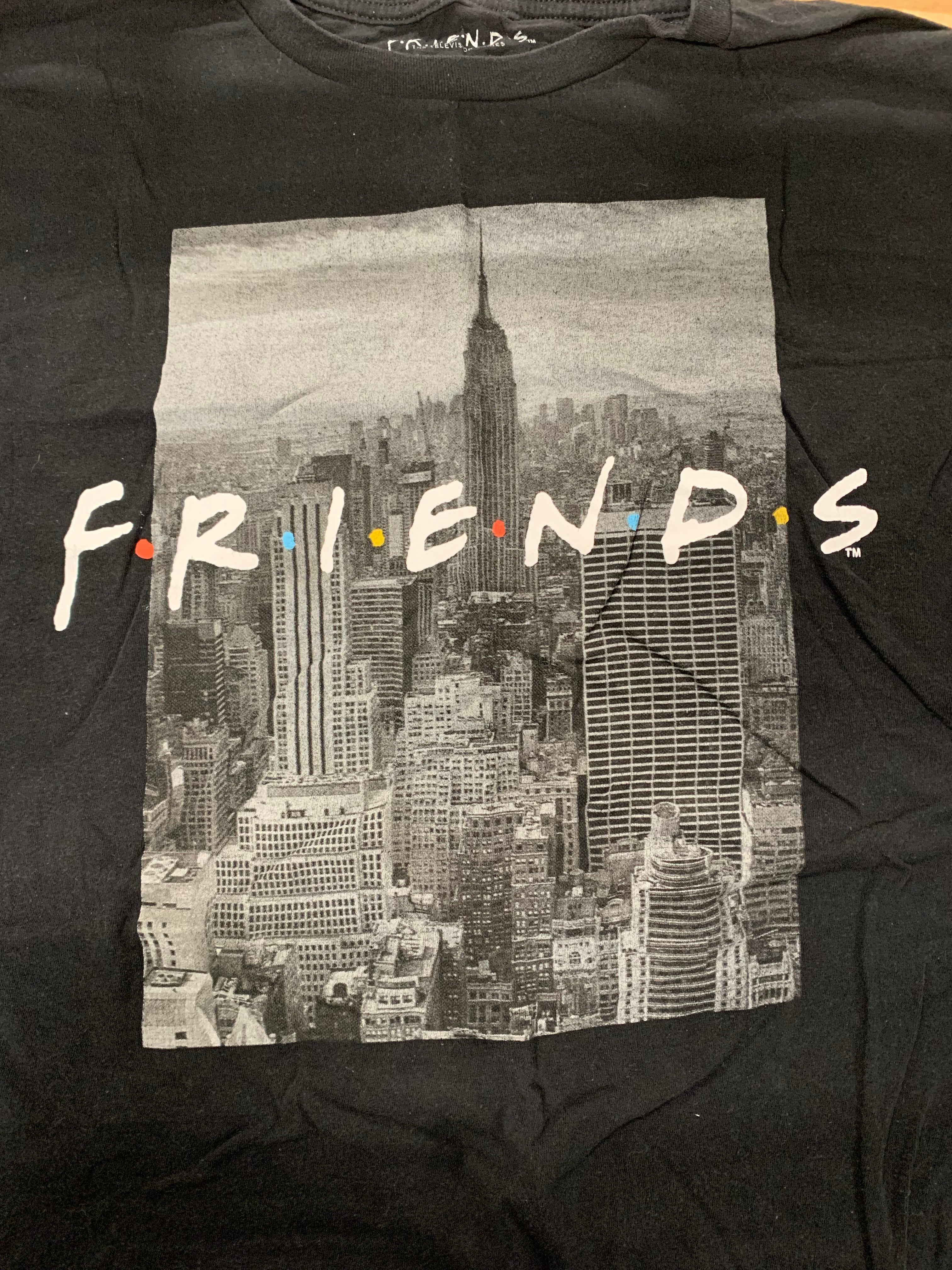 Friends Skyline T-Shirt, Black, 2XL