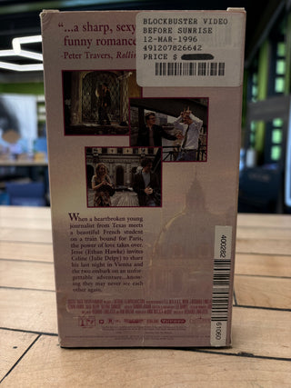 Before Sunrise (Stickers on Back of Box) (Used VHS)