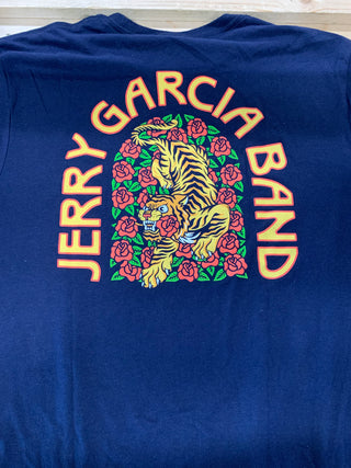 Jerry Garcia Band Logo T-Shirt, Navy, L