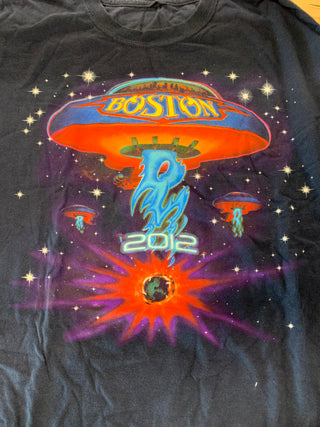 Boston 2012 tour T-Shirt, Navy, XL