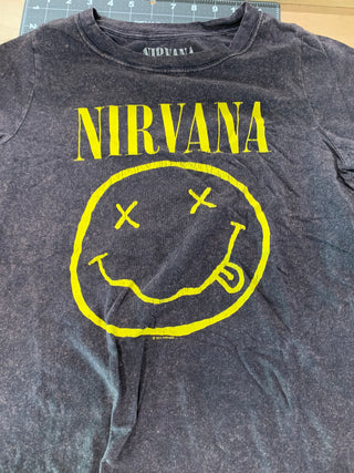 Nirvana 2014 Reprint Logo T-Shirt, Brown, WS