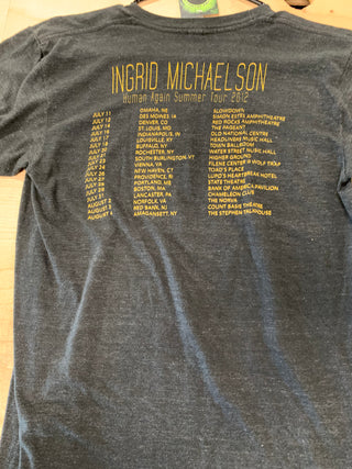 Ingrid Michaelson 2012 Summer Tour T-Shirt, Black, S
