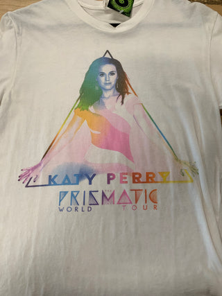 Katy Perry 2013 Prismatic World Tour T-Shirt, White, S