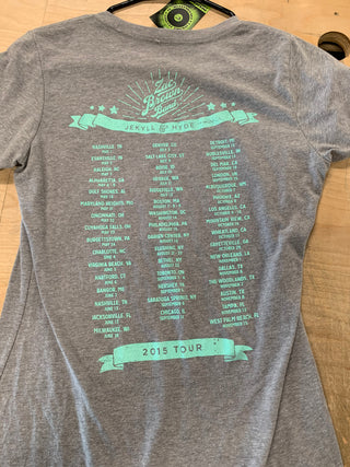 Zac Brown Band 2015 Jekyll & Hyde Tour T-Shirt, Grey, WM