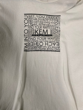 Kem Album 2 Promo T-Shirt, White, XL