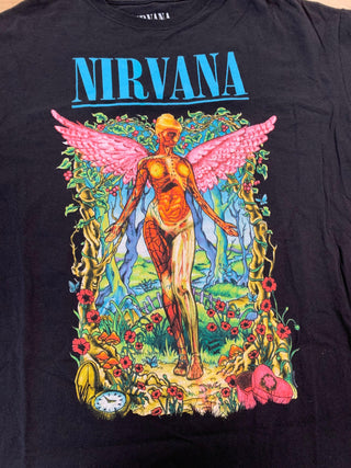 Nirvana In Utero Angel In Color, Black, XL