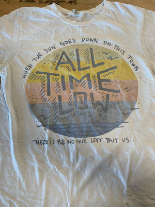 All Time Low When The Sun Goes Down T-Shirt, White, M