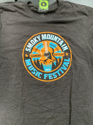 Smoky Mountain Music Fest 2016 T-Shirt, Grey, L