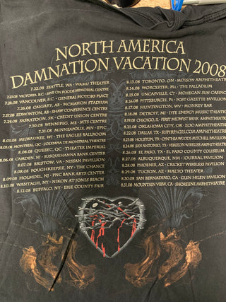 Testament Damnation Vacation 2008 Tour T-Shirt, Black, XL